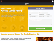 Tablet Screenshot of murdermysterydinnerhouston.com